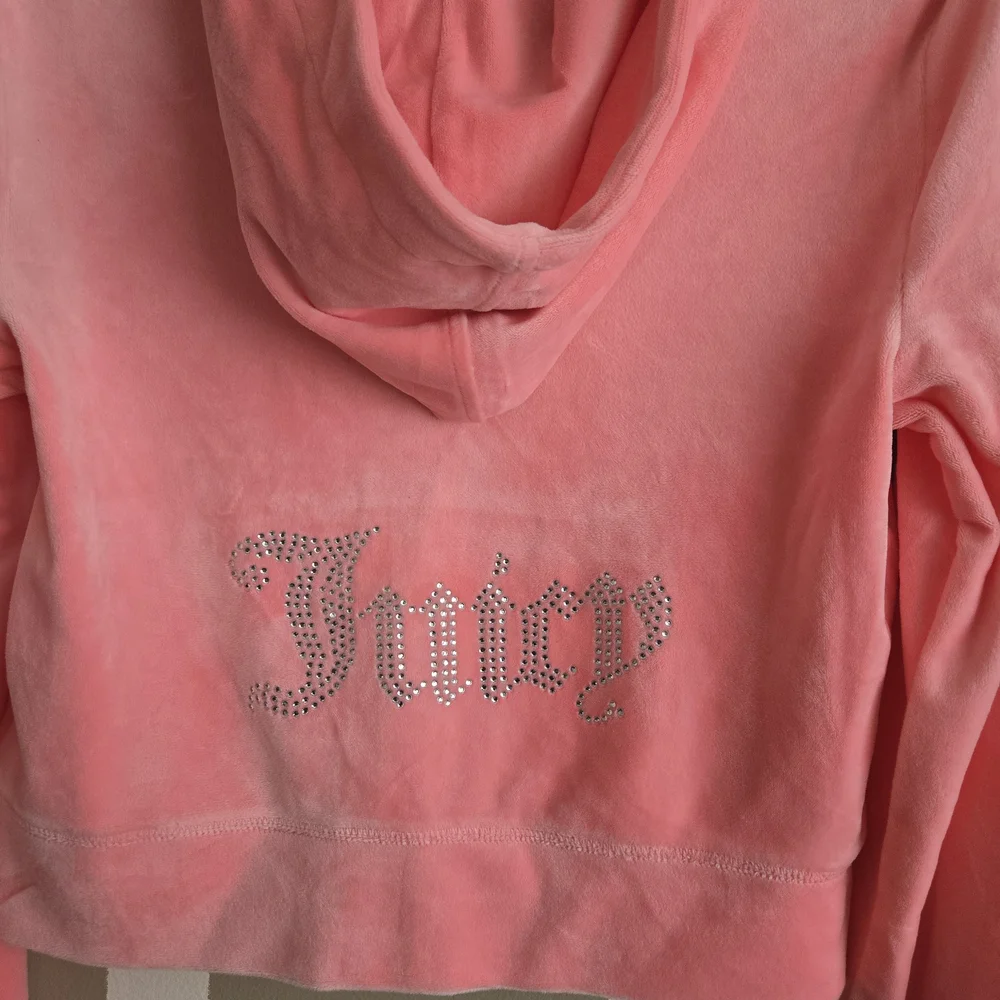 Juicy Couture Flamingo Pink Velour Tracksuit (M) - Picture 4 of 5